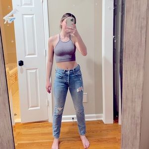 Levi’s Ripped Straight Leg Jeans